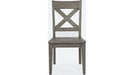Jofran Outer Banks X-Back Chair in Gray (Set of 2) - Holmwood's Furniture & Design Center (Somersworth, NH)