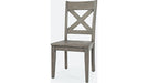 Jofran Outer Banks X-Back Chair in Gray (Set of 2) - Holmwood's Furniture & Design Center (Somersworth, NH)