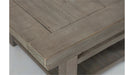 Jofran Outer Banks Hi/Low Square Storage Dining Table in Gray - Holmwood's Furniture & Design Center (Somersworth, NH)
