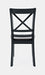 Jofran Asbury Park Solid Acacia Farmhouse X-Back Chair (Set of 2) in Black - Holmwood's Furniture & Design Center (Somersworth, NH)