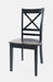 Jofran Asbury Park Solid Acacia Farmhouse 4-Pack Dining Set - Table with 2 Chairs and Bench in Black - Holmwood's Furniture & Design Center (Somersworth, NH)