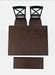 Jofran Asbury Park Solid Acacia Farmhouse 4-Pack Dining Set - Table with 2 Chairs and Bench in Black - Holmwood's Furniture & Design Center (Somersworth, NH)