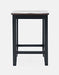 Jofran Asbury Park Solid Acacia Farmhouse Backless Saddle Stool (Set of 2) in Black image