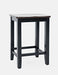 Jofran Asbury Park Solid Acacia Farmhouse Backless Saddle Stool (Set of 2) in Black - Holmwood's Furniture & Design Center (Somersworth, NH)