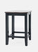 Jofran Asbury Park Solid Acacia Farmhouse Backless Saddle Stool (Set of 2) in Black - Holmwood's Furniture & Design Center (Somersworth, NH)