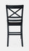 Jofran Asbury Park Solid Acacia Farmhouse X Back Stool (Set of 2) in Black - Holmwood's Furniture & Design Center (Somersworth, NH)