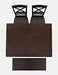 Jofran Asbury Park Solid Acacia Farmhouse 4-Pack Counter Height Dining Set - Table with 2 Stools and Bench in Black - Holmwood's Furniture & Design Center (Somersworth, NH)
