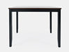 Jofran Asbury Park Solid Acacia Farmhouse 4-Pack Counter Height Dining Set - Table with 2 Stools and Bench in Black - Holmwood's Furniture & Design Center (Somersworth, NH)