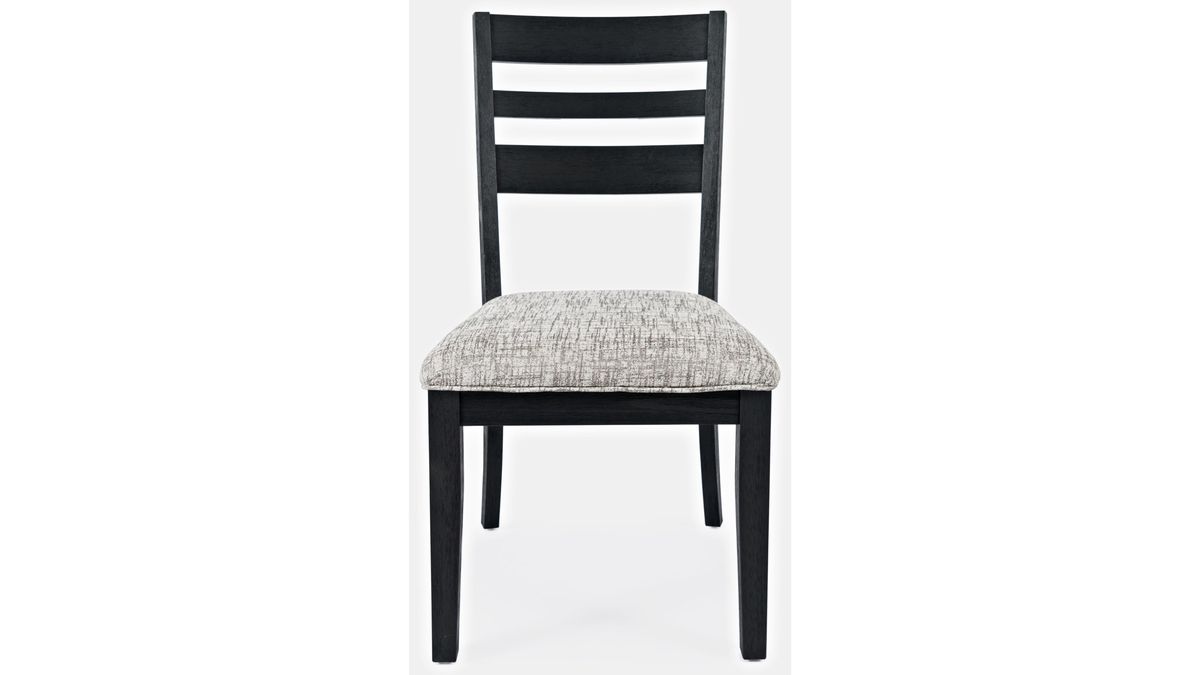 Jofran Altamonte Ladderback Chair in Dark Charcoal (Set of 2) - Holmwood's Furniture & Design Center (Somersworth, NH)
