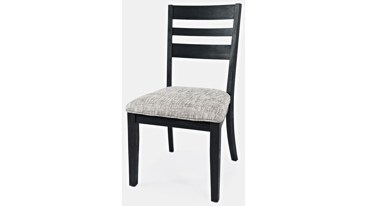 Jofran Altamonte Ladderback Chair in Dark Charcoal (Set of 2) - Holmwood's Furniture & Design Center (Somersworth, NH)