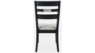 Jofran Altamonte Ladderback Chair in Dark Charcoal (Set of 2) - Holmwood's Furniture & Design Center (Somersworth, NH)