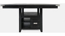 Jofran Altamonte Square Dining w/Storage Base in Dark Charcoal - Holmwood's Furniture & Design Center (Somersworth, NH)