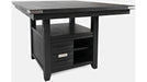 Jofran Altamonte Square Dining w/Storage Base in Dark Charcoal - Holmwood's Furniture & Design Center (Somersworth, NH)