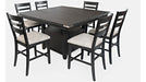 Jofran Altamonte Square Dining w/Storage Base in Dark Charcoal - Holmwood's Furniture & Design Center (Somersworth, NH)