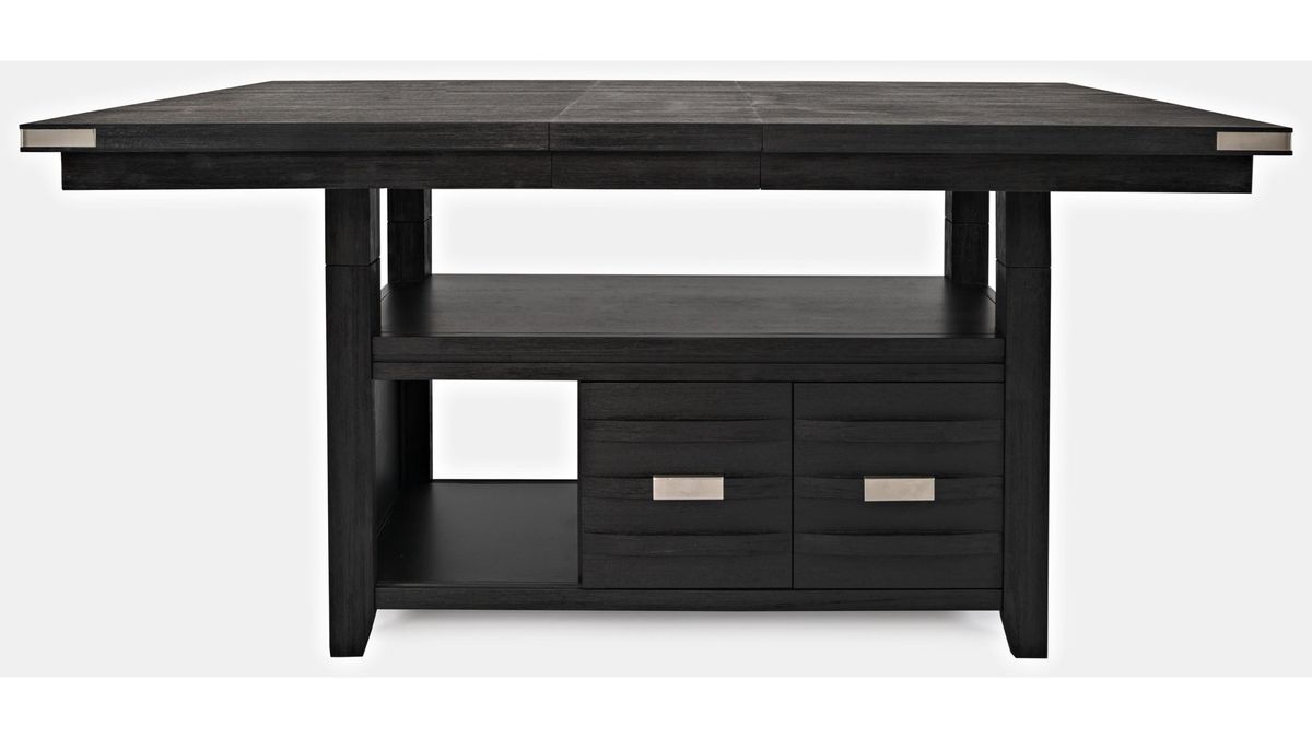 Jofran Altamonte Counter Height Dining Table in Dark Charcoal - Holmwood's Furniture & Design Center (Somersworth, NH)