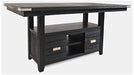 Jofran Altamonte Counter Height Dining Table in Dark Charcoal - Holmwood's Furniture & Design Center (Somersworth, NH)