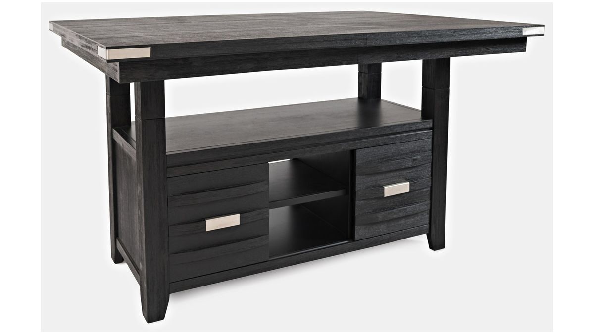 Jofran Altamonte Counter Height Dining Table in Dark Charcoal - Holmwood's Furniture & Design Center (Somersworth, NH)