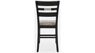 Jofran Altamonte Ladderback Counter Stool in Dark Charcoal (Set of 2) - Holmwood's Furniture & Design Center (Somersworth, NH)
