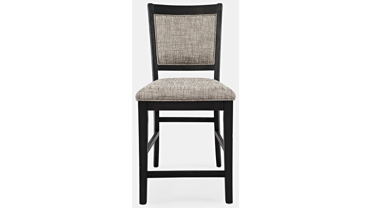 Jofran Altamonte Upholstered Counter Stool in Dark Charcoal (Set of 2) - Holmwood's Furniture & Design Center (Somersworth, NH)