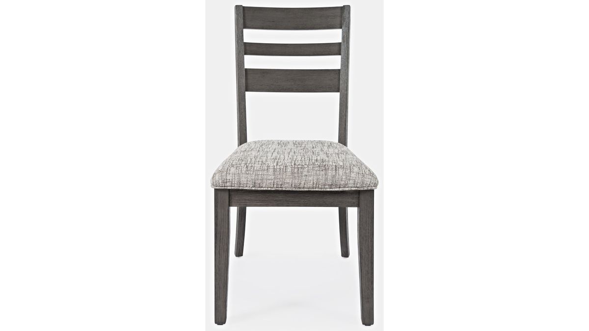 Jofran Altamonte Ladderback Chair in Brushed Grey (Set of 2) - Holmwood's Furniture & Design Center (Somersworth, NH)