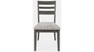 Jofran Altamonte Ladderback Chair in Brushed Grey (Set of 2) - Holmwood's Furniture & Design Center (Somersworth, NH)
