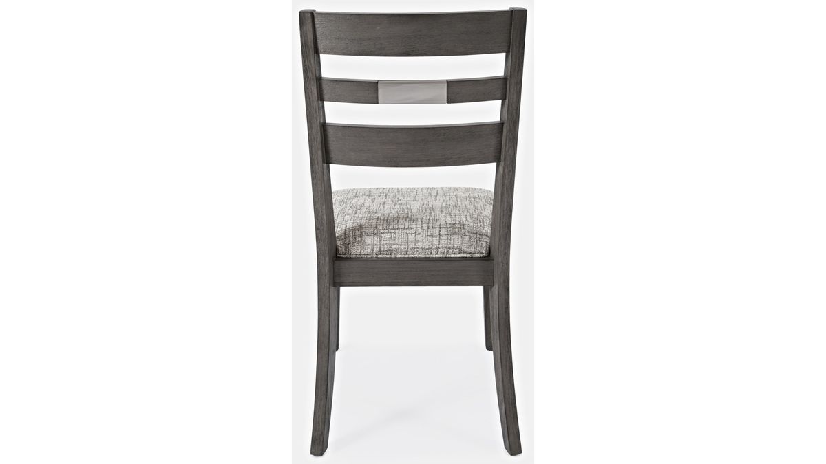 Jofran Altamonte Ladderback Chair in Brushed Grey (Set of 2) - Holmwood's Furniture & Design Center (Somersworth, NH)