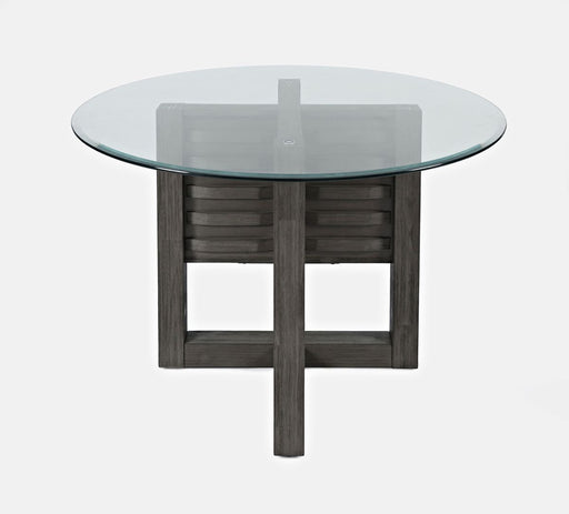 Jofran Altamonte 48" Round Dining Table in Brushed Grey - Holmwood's Furniture & Design Center (Somersworth, NH)