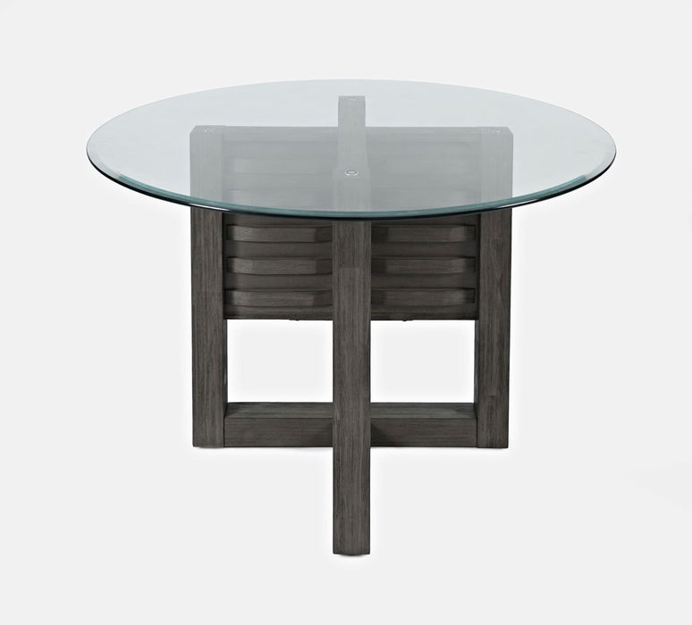 Jofran Altamonte 48" Round Dining Table in Brushed Grey - Holmwood's Furniture & Design Center (Somersworth, NH)
