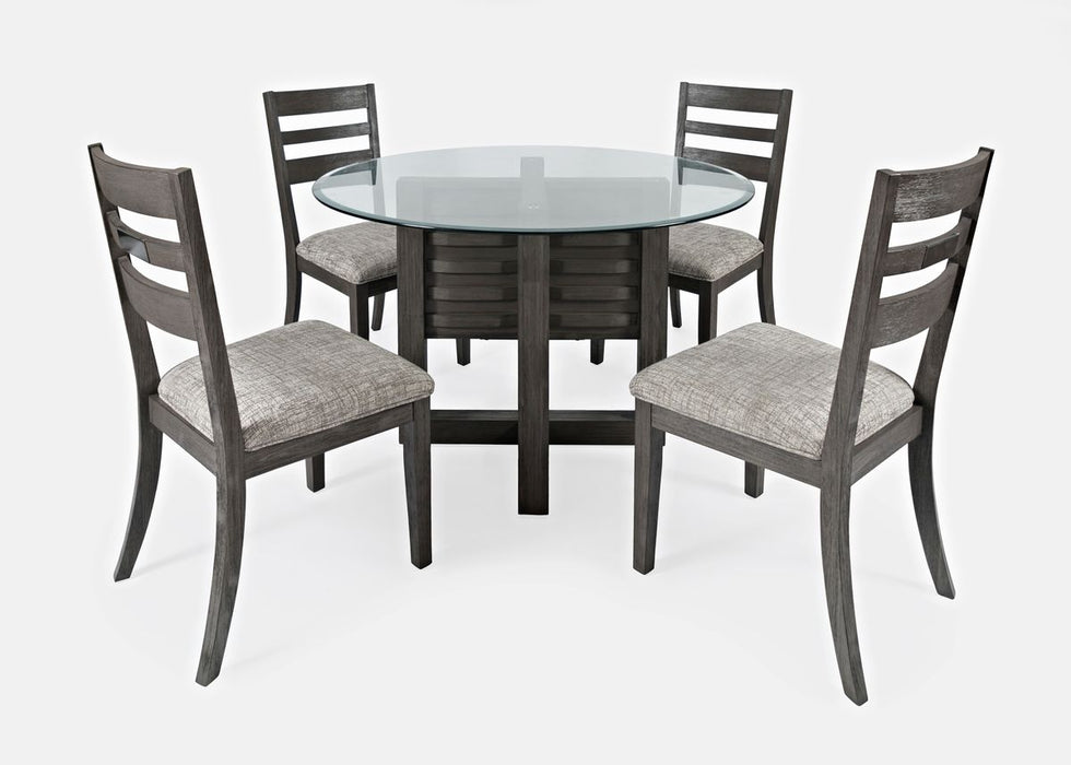 Jofran Altamonte 48" Round Dining Table in Brushed Grey - Holmwood's Furniture & Design Center (Somersworth, NH)