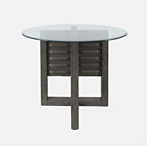 Jofran Altamonte 48" Round Counter Dining Table in Brushed Grey - Holmwood's Furniture & Design Center (Somersworth, NH)
