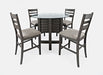 Jofran Altamonte 48" Round Counter Dining Table in Brushed Grey - Holmwood's Furniture & Design Center (Somersworth, NH)