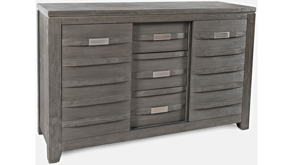 Jofran Altamonte 54" Server in Brushed Grey - Holmwood's Furniture & Design Center (Somersworth, NH)