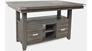 Jofran Altamonte Counter Height Dining Table in Brushed Grey - Holmwood's Furniture & Design Center (Somersworth, NH)