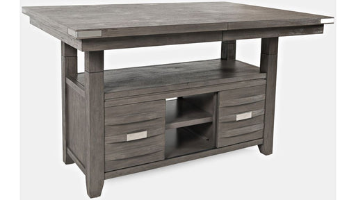 Jofran Altamonte Counter Height Dining Table in Brushed Grey - Holmwood's Furniture & Design Center (Somersworth, NH)