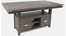 Jofran Altamonte Counter Height Dining Table in Brushed Grey - Holmwood's Furniture & Design Center (Somersworth, NH)