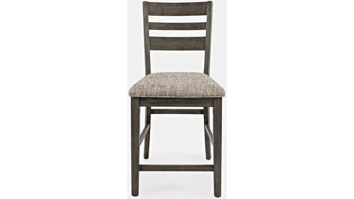 Jofran Altamonte Ladderback Counter Stool in Brushed Grey (Set of 2) - Holmwood's Furniture & Design Center (Somersworth, NH)