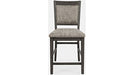 Jofran Altamonte Upholstered Counter Stool in Brushed Grey (Set of 2) - Holmwood's Furniture & Design Center (Somersworth, NH)