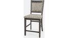 Jofran Altamonte Upholstered Counter Stool in Brushed Grey (Set of 2) - Holmwood's Furniture & Design Center (Somersworth, NH)