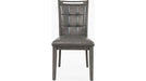 Jofran Manchester Upholstered Dining Chair in Manchester Grey (Set of 2) - Holmwood's Furniture & Design Center (Somersworth, NH)