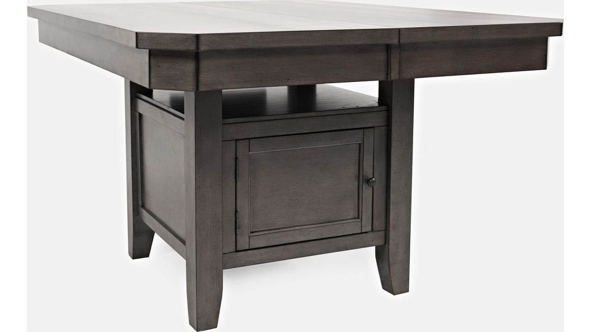 Jofran Manchester High/Low Square Dining Table in Manchester GreyBKT - Holmwood's Furniture & Design Center (Somersworth, NH)