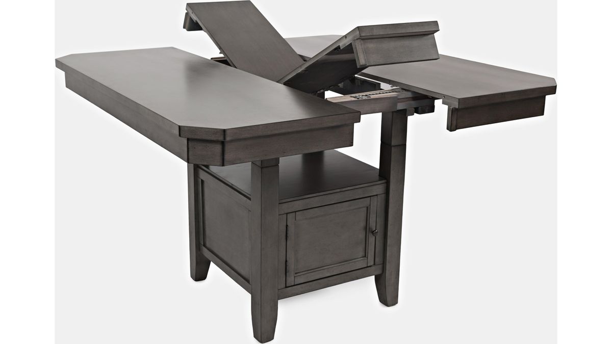 Jofran Manchester High/Low Square Dining Table in Manchester GreyBKT - Holmwood's Furniture & Design Center (Somersworth, NH)