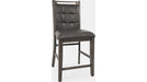 Jofran Manchester Upholstered Counter Stool in Manchester Grey (Set of 2) - Holmwood's Furniture & Design Center (Somersworth, NH)