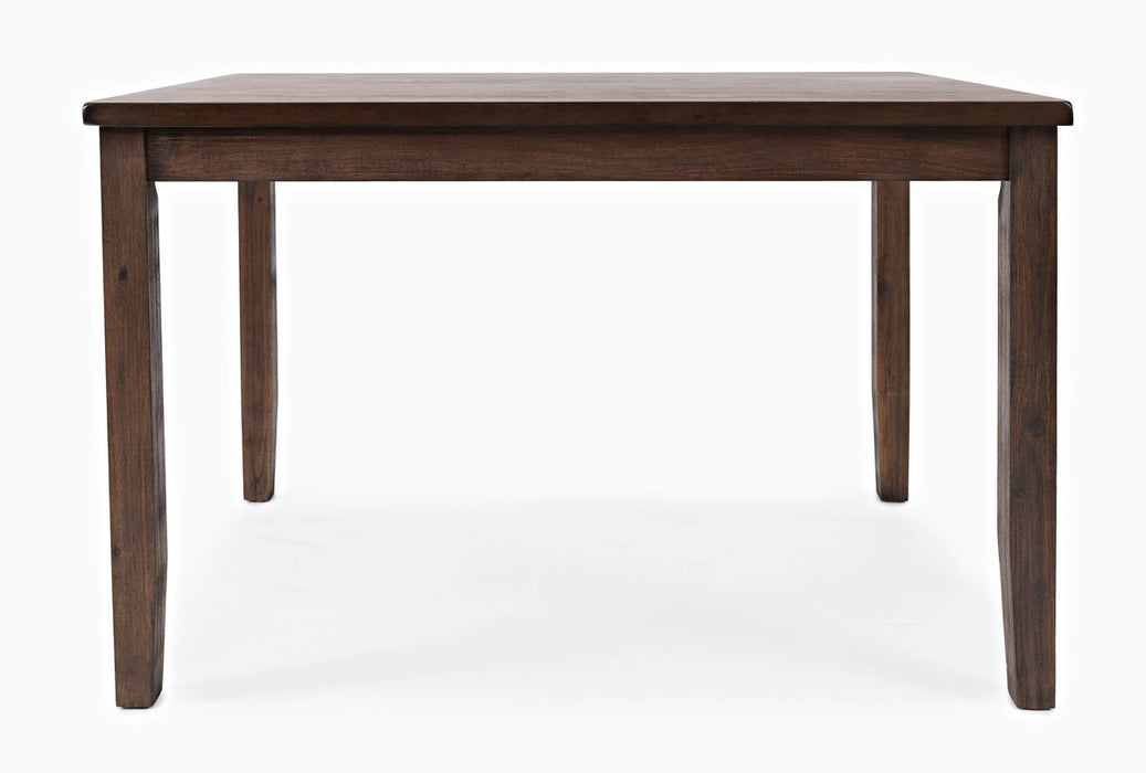 Jofran Walnut Creek 5 Pack Dining Set - Dining Table with 4 Chairs in Medium Brown Walnut - Holmwood's Furniture & Design Center (Somersworth, NH)