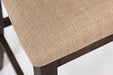 Jofran Walnut Creek 5 Pack Dining Set - Counter Height Table with 4 Stools in Medium Brown Walnut - Holmwood's Furniture & Design Center (Somersworth, NH)