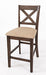Jofran Walnut Creek 5 Pack Dining Set - Counter Height Table with 4 Stools in Medium Brown Walnut - Holmwood's Furniture & Design Center (Somersworth, NH)