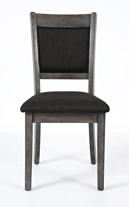 Jofran Greyson Heights 5 Pack Dining Set - Dining Table with 4 Chairs in Grey-Brown - Holmwood's Furniture & Design Center (Somersworth, NH)