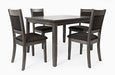Jofran Greyson Heights 5 Pack Dining Set - Dining Table with 4 Chairs in Grey-Brown image