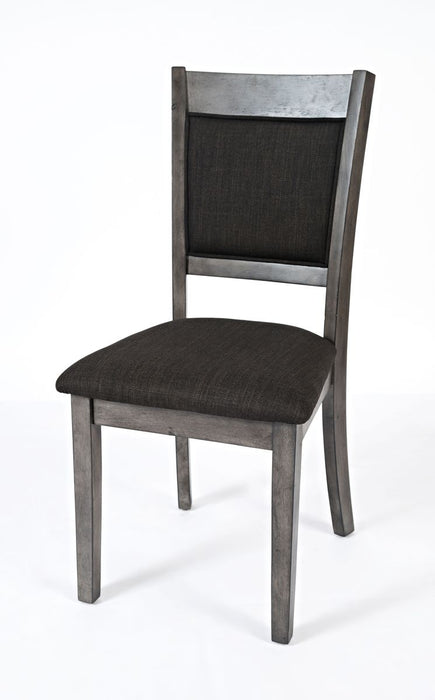 Jofran Greyson Heights 5 Pack Dining Set - Dining Table with 4 Chairs in Grey-Brown - Holmwood's Furniture & Design Center (Somersworth, NH)