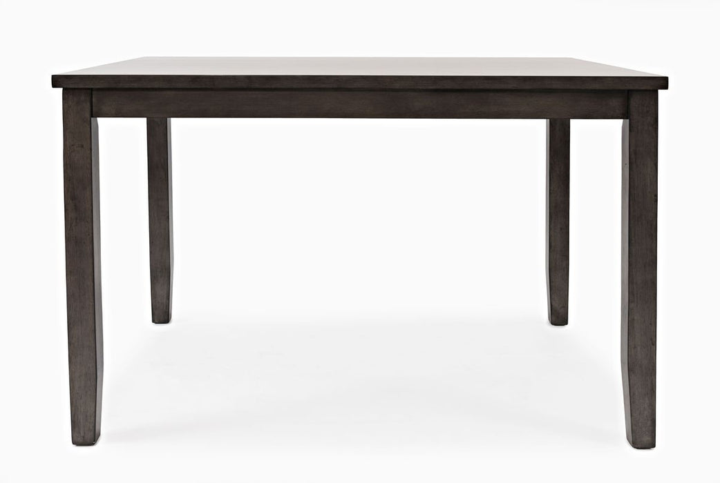 Jofran Greyson Heights 5 Pack Dining Set - Dining Table with 4 Chairs in Grey-Brown - Holmwood's Furniture & Design Center (Somersworth, NH)