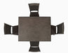 Jofran Greyson Heights 5 Pack Dining Set - Dining Table with 4 Chairs in Grey-Brown - Holmwood's Furniture & Design Center (Somersworth, NH)